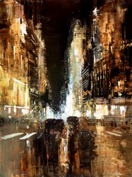 Imagine Urbana by Paolo Fedeli - Original Painting on Stretched Canvas sized 24x32 inches. Available from Whitewall Galleries